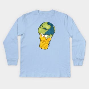 Global Warming Kids Long Sleeve T-Shirt